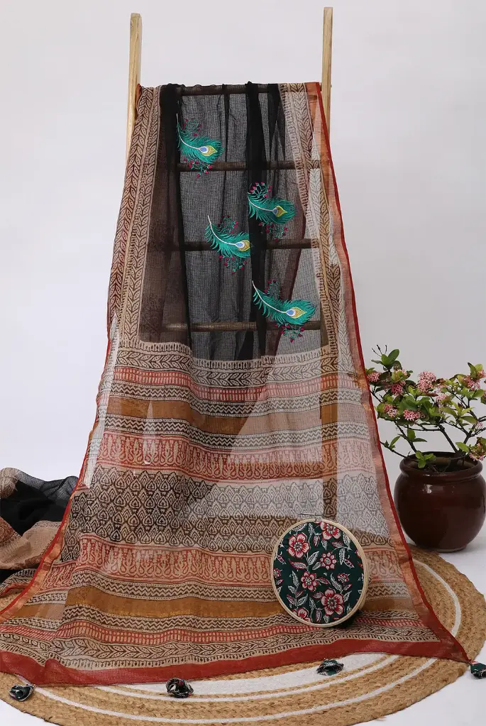 Morpankhy Kota Doria BP Concept Saree