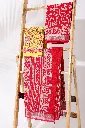 Red Linen BP Concept Saree