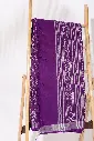 Purple cotton Linen BP Saree