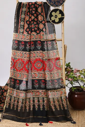 [SKU - CSBPSARI 64] Tulip Chanderi Silk by Cotton Saree
