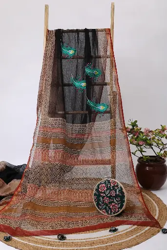 [SKU - KBPCSARI 24] Morpankhy Kota Doria BP Concept Saree