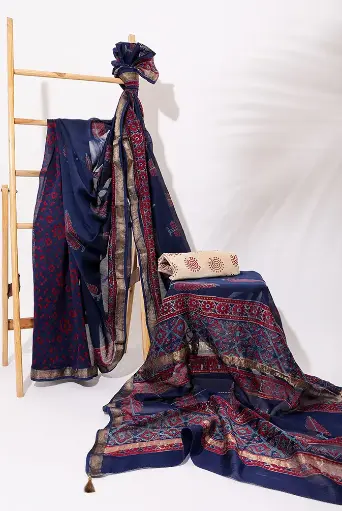 [SKU - MSBPSARI 08] RoyaleBlue Maheshwari BP Saree