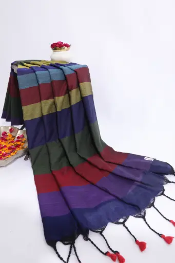 Rangini Multicolour CottonSilk Saree
