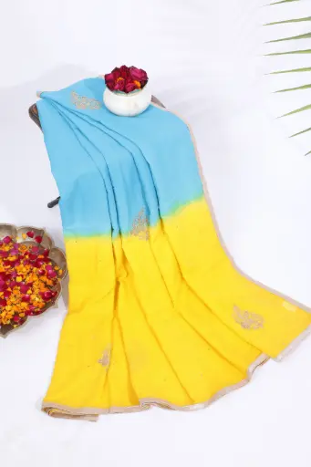 [SKU - RMTCS 72] Rangini Mulmull Twin Concept Saree